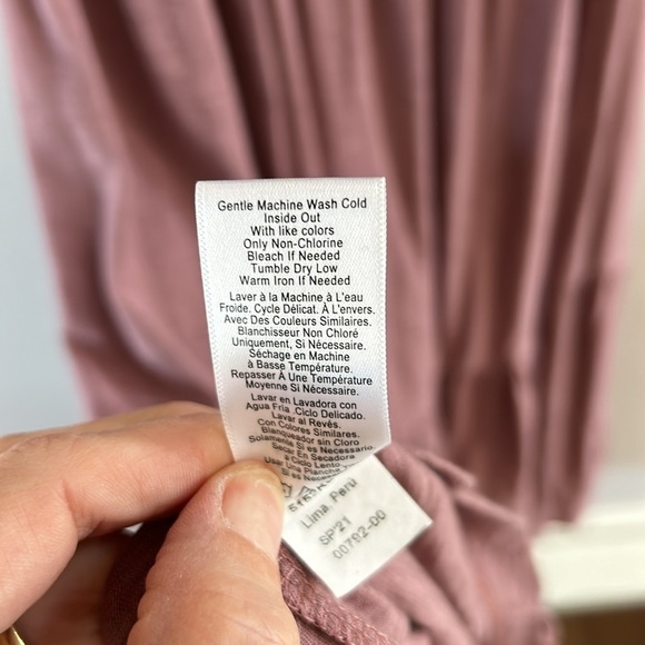 Nation Geri V-Neck Peasant Puff Sleeve Dress- Santa Fe - Picture 14 of 15